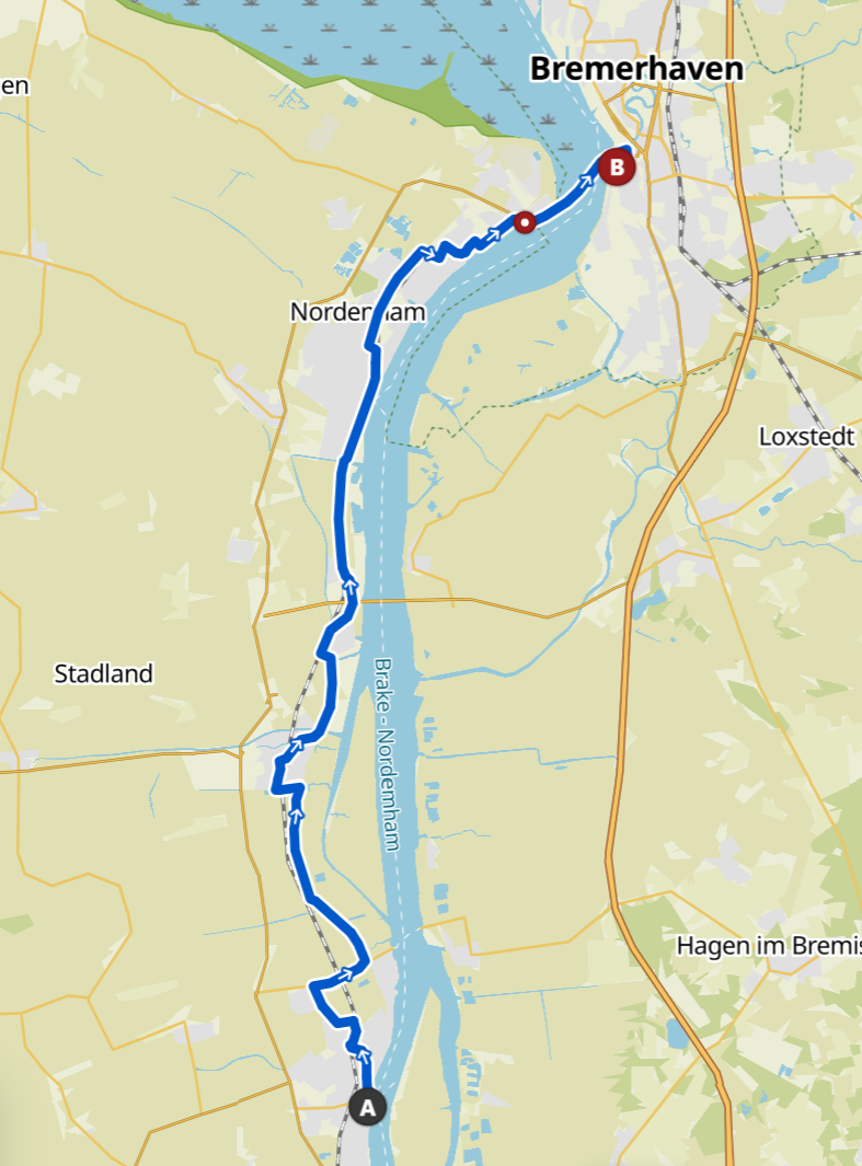 étape 12 route de la Weser